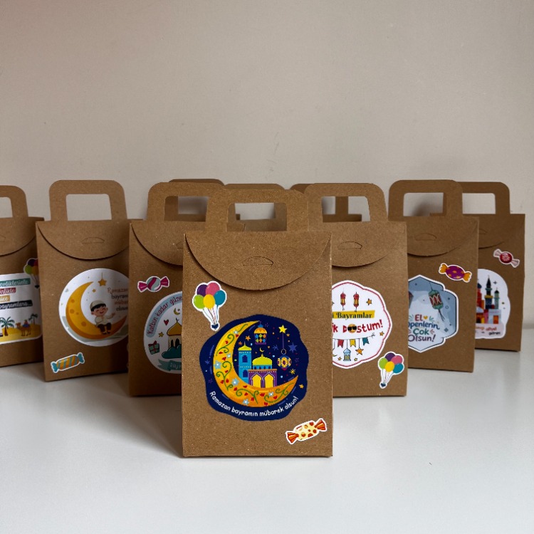 Sticker’lı Ramazan Bayramı Hediye Kutuları (30 adet)