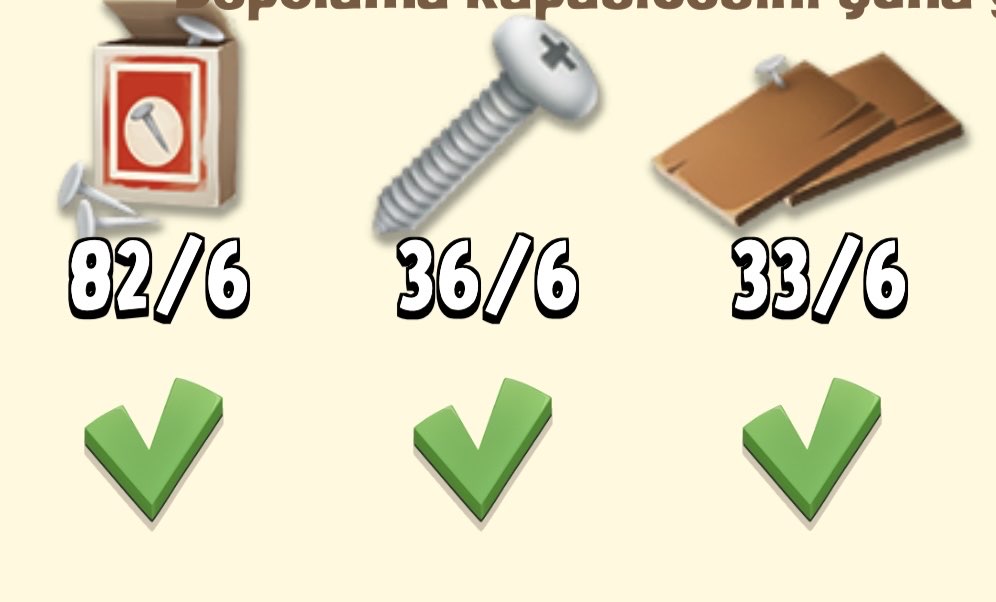 89 Adet Ambar Yükseltme Malzemesi