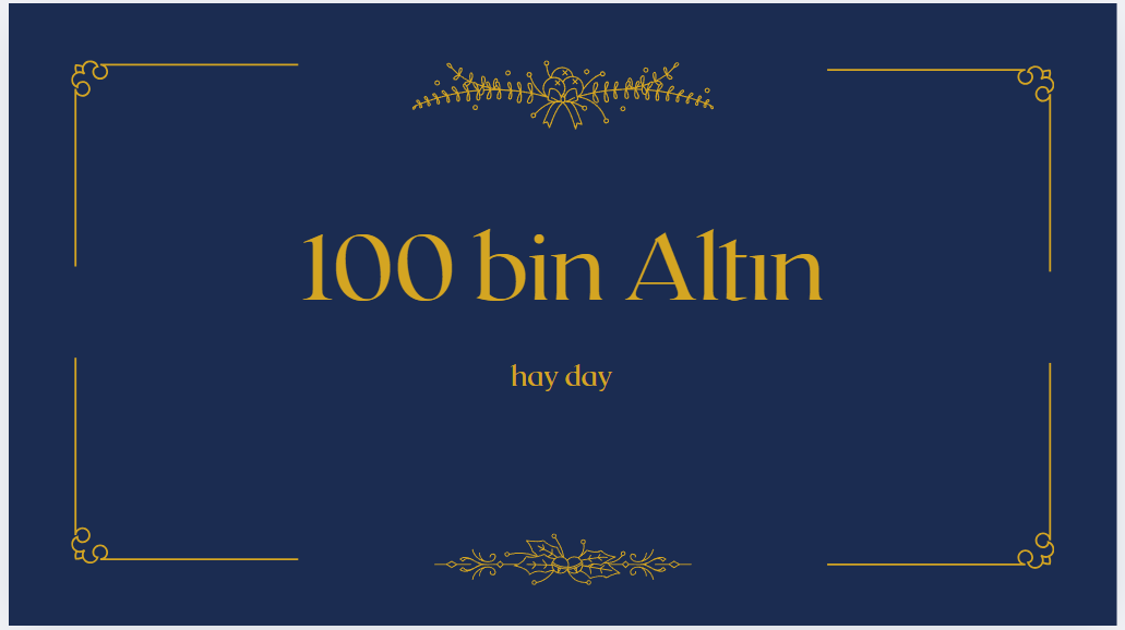 Hay Day 100 Bin Altın