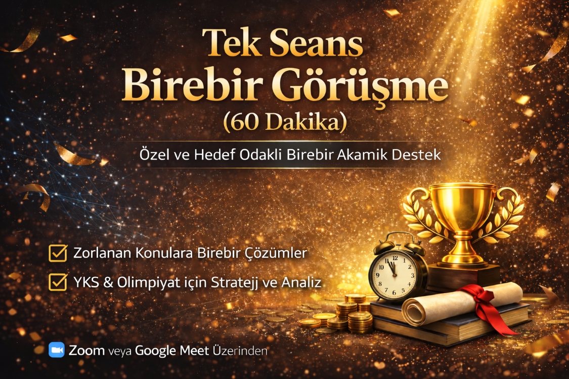 ÖZEL BİREBİR AKADEMİK DANIŞMANLIK GÖRÜŞMESİ (60 Dakika)