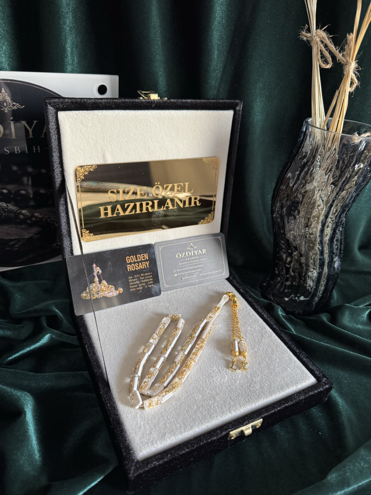 Beyaz Kesme Golden Rosary