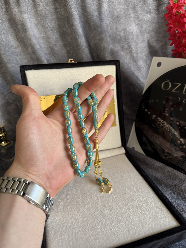  Turkuaz Golden Rosary 