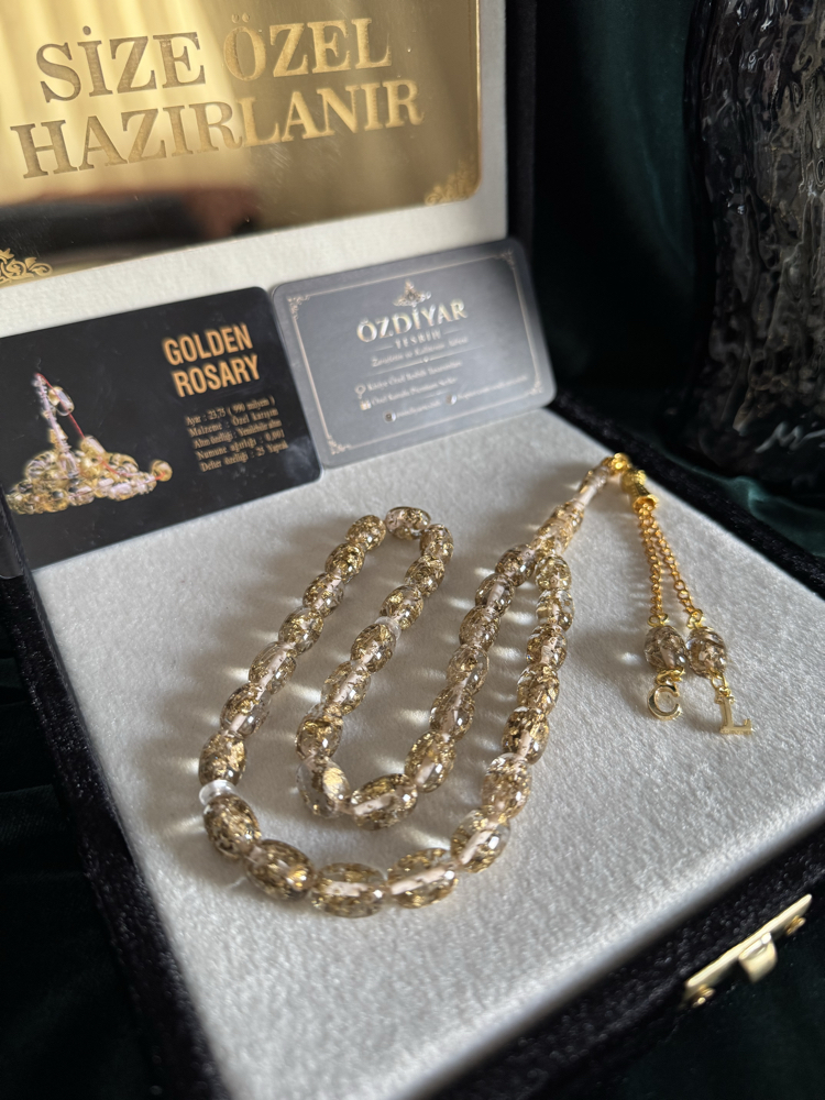 Şeffaf Golden Rosary