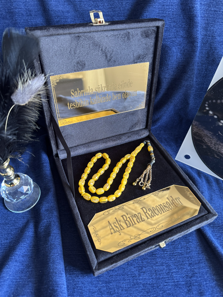 Sarı Detaylı Golden Rosary