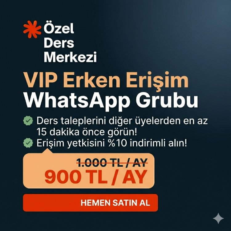 VIP Erken Erişim WhatsApp Grubu - 1 Aylık Üyelik