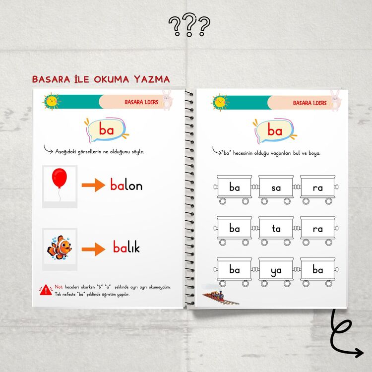 BASARA İLE OKUMA YAZMA 1-2.Cilt