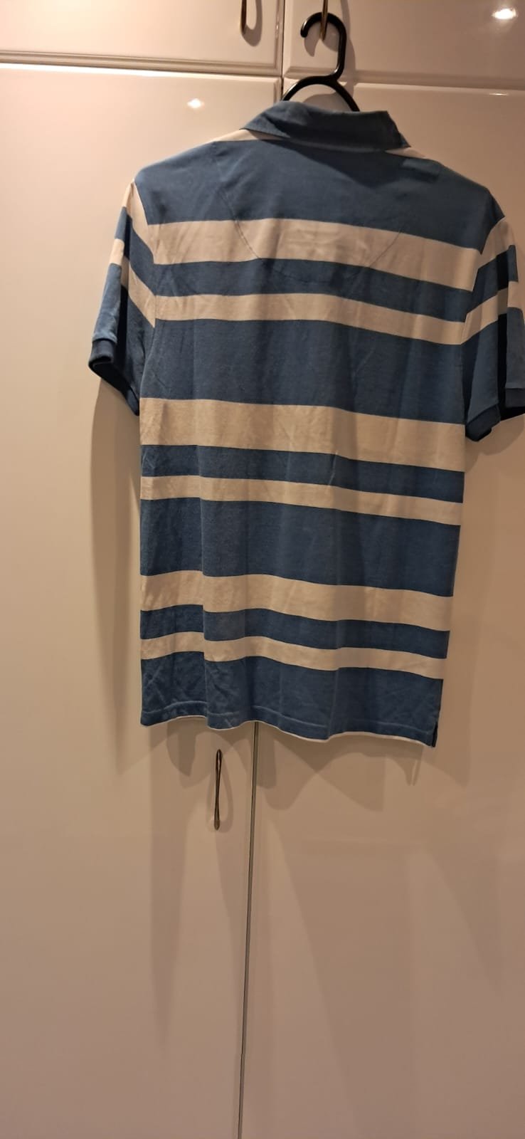 Kiğılı Erkek Polo Yaka T-Shirt | Mavi Beyaz Çizgili | Orijinal