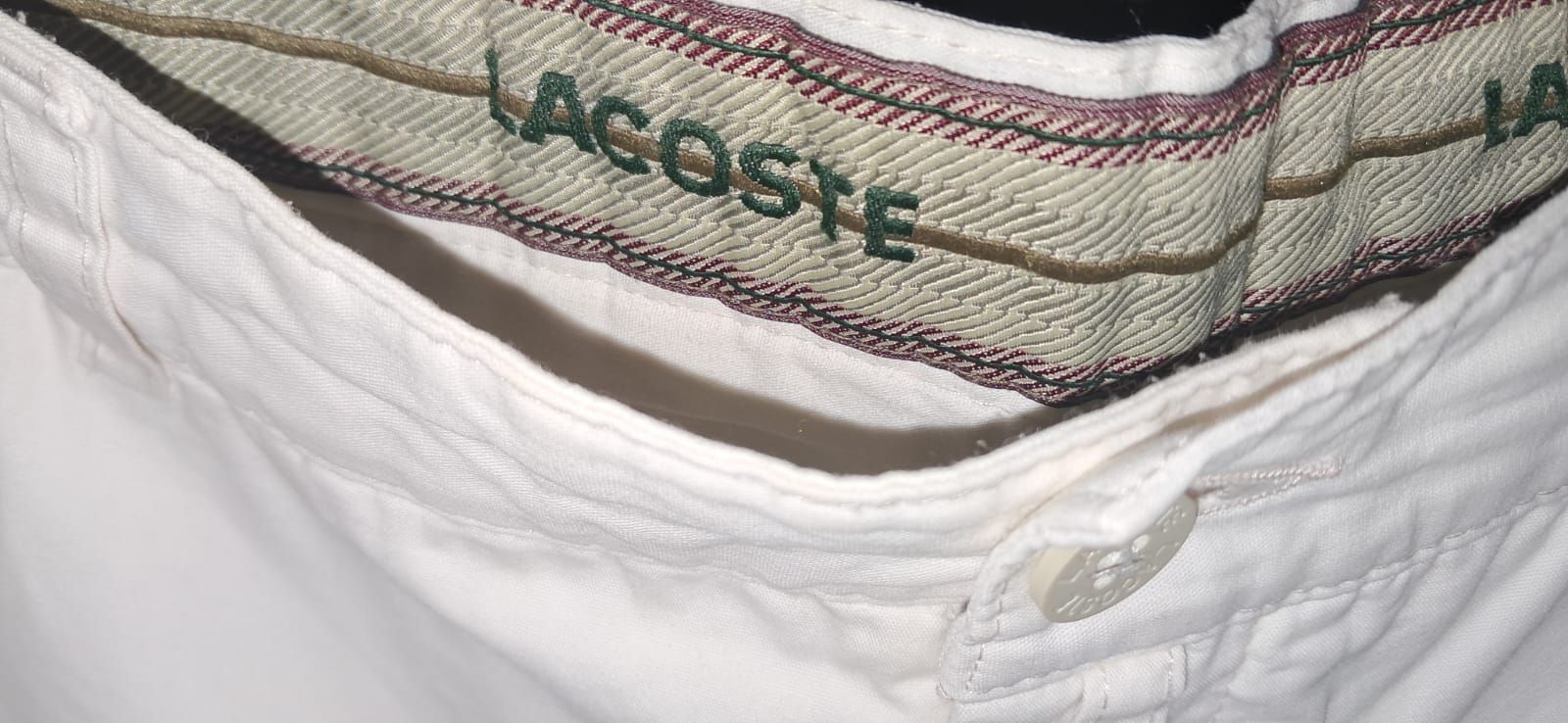 Lacoste Erkek Beyaz Street Wear Pantolon