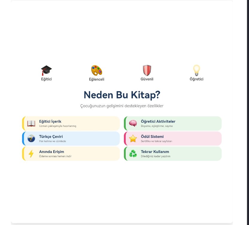 Çocuğunuza İngilizceyi Sevdirerek Öğreten PDF Kitap | 4-7 Yaş | 53 Sayfa Eğitici İçerik