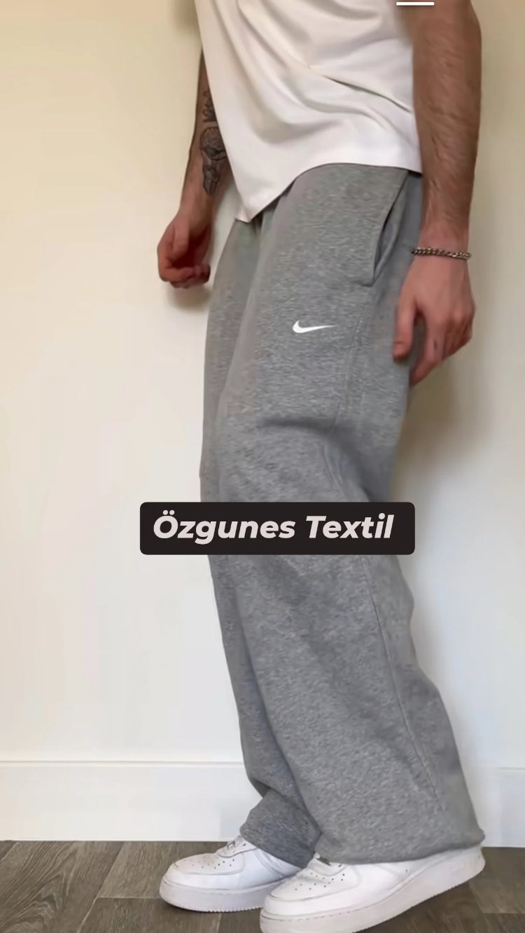 Gri Renk Baggy Eşofman