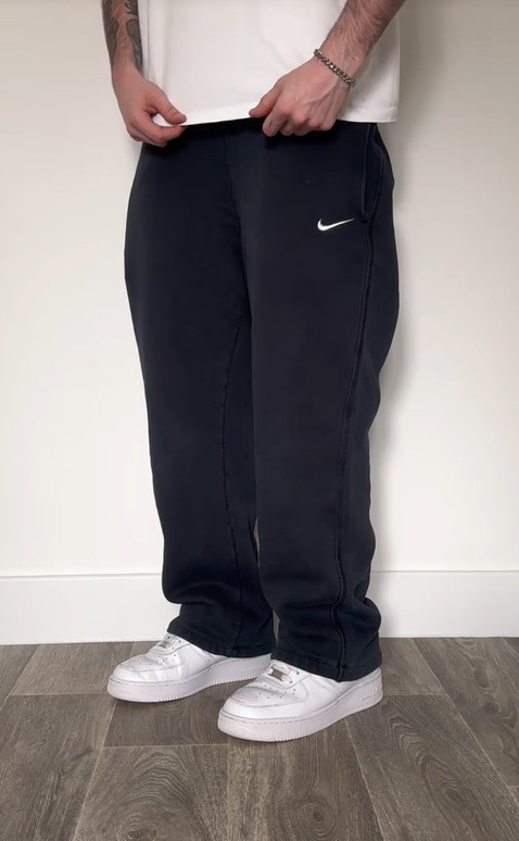 SİYAH EŞOFMAN BAGGY 2 İplik KUMAŞ