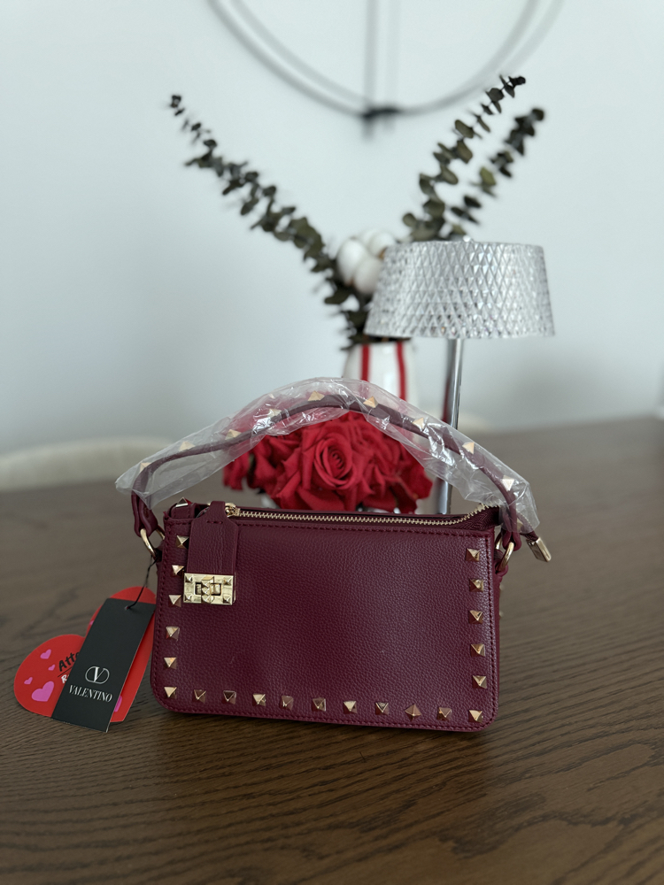 Valentino çanta bordo 