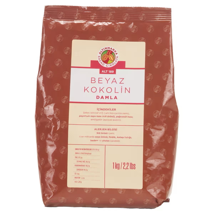 Altınmarka Beyaz(Fildişi) Damla Kokolin 1 KG