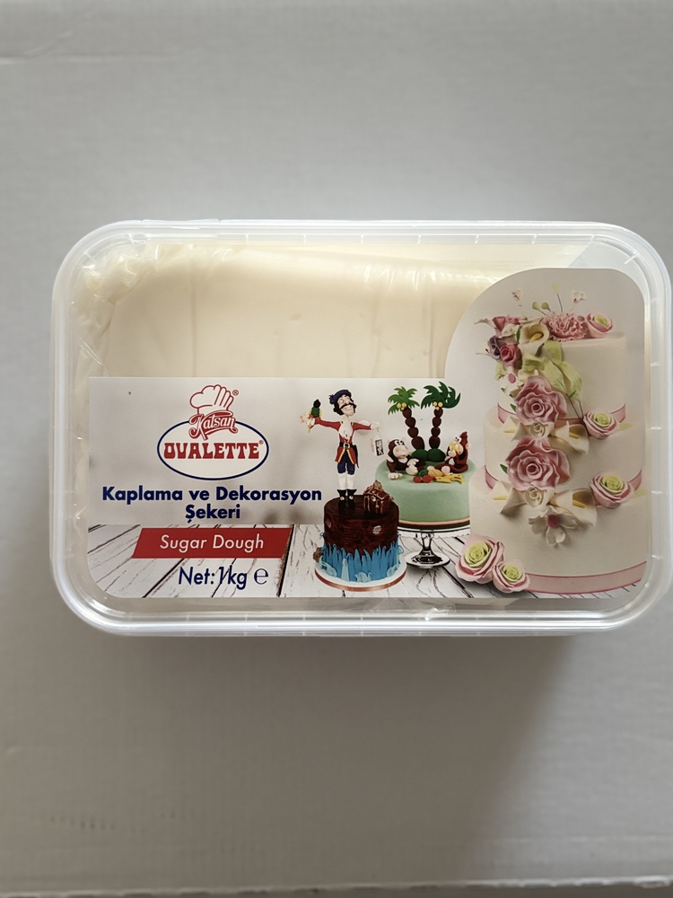 Ovalette Beyaz Şeker Hamuru 1 KG