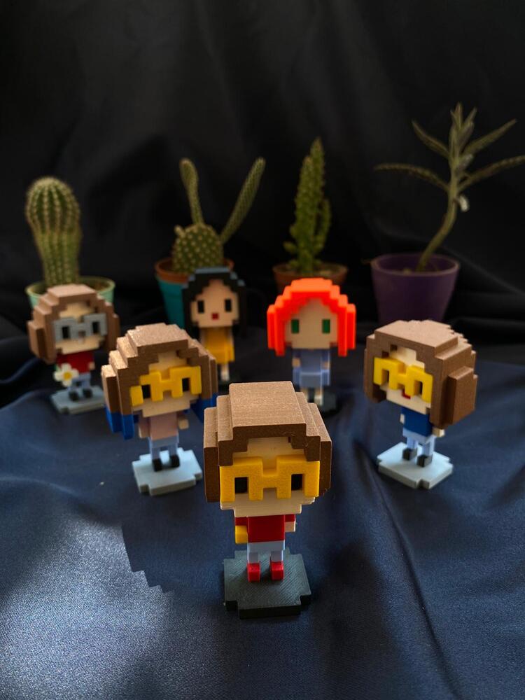 *KİŞİYE ÖZEL* Piksu 3D Pixel Mini Figür