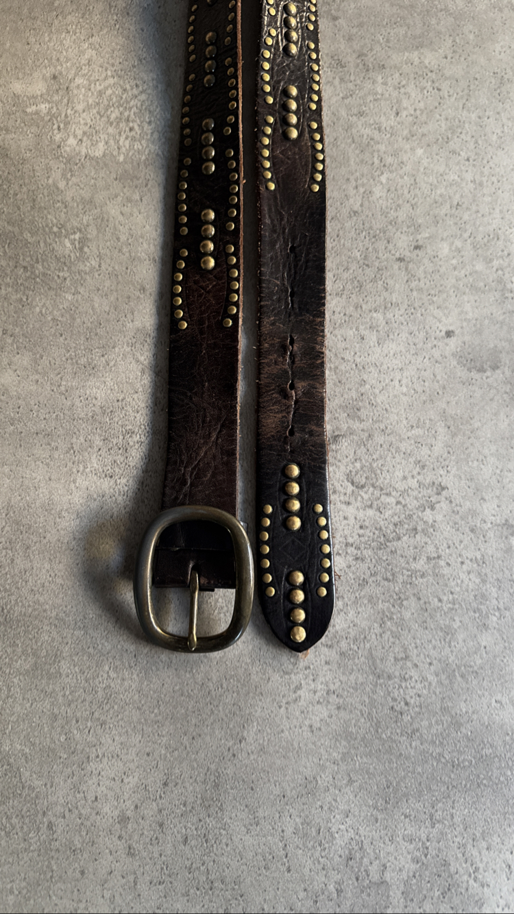 Vintage Metal İşlemeli Premium Kemer