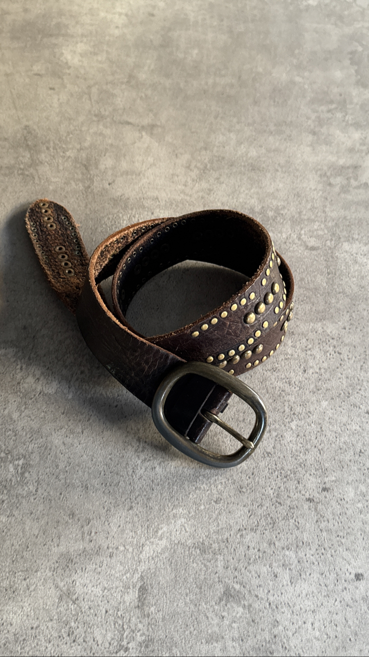 Vintage Metal İşlemeli Premium Kemer