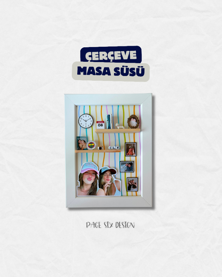 Kişiselleştirilebilir Çerçeve Masa Süsü 