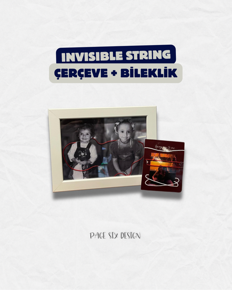 Invisible String Çerceve ve Bileklik 