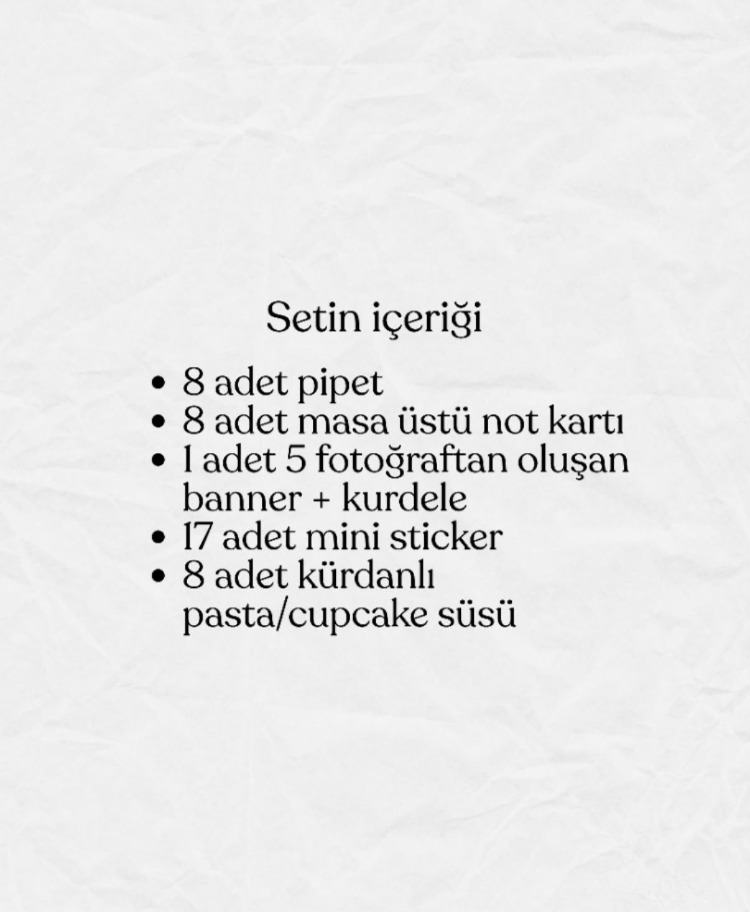 Doğum Günü Parti Seti - Pembe 