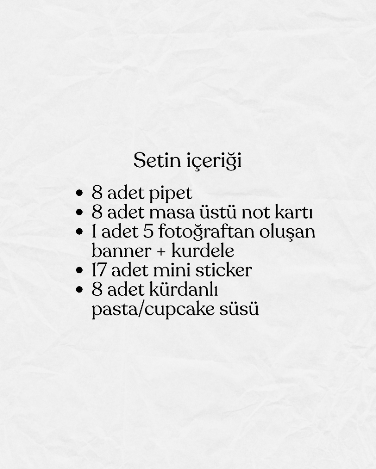 Doğum Günü Parti Seti - Mavi