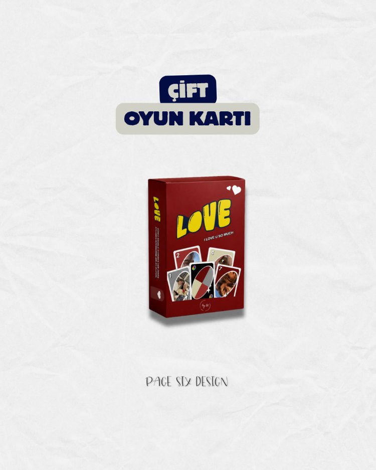 Kişiselleştirilebilir Çift Oyun Kartı