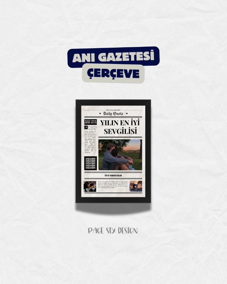 Anı Gazetesi Çerçeve (21x30)