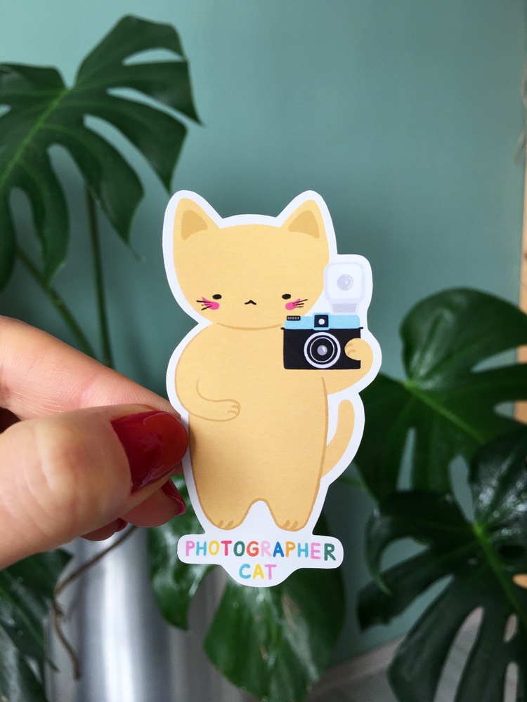 Photographer Cat Sticker