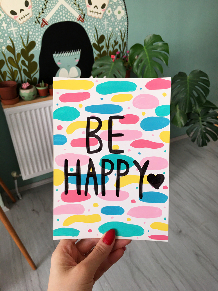 Be Happy Art Print
