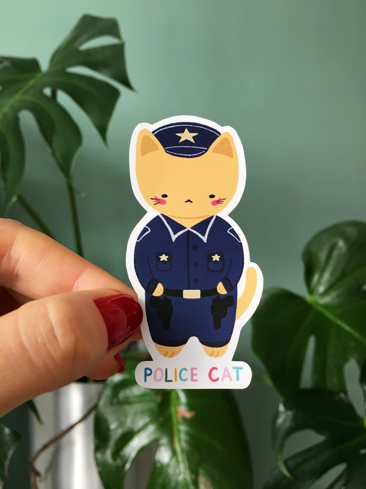 Police Cat Sticker