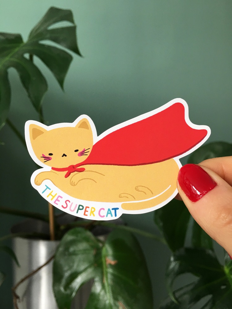 The Super Cat Sticker