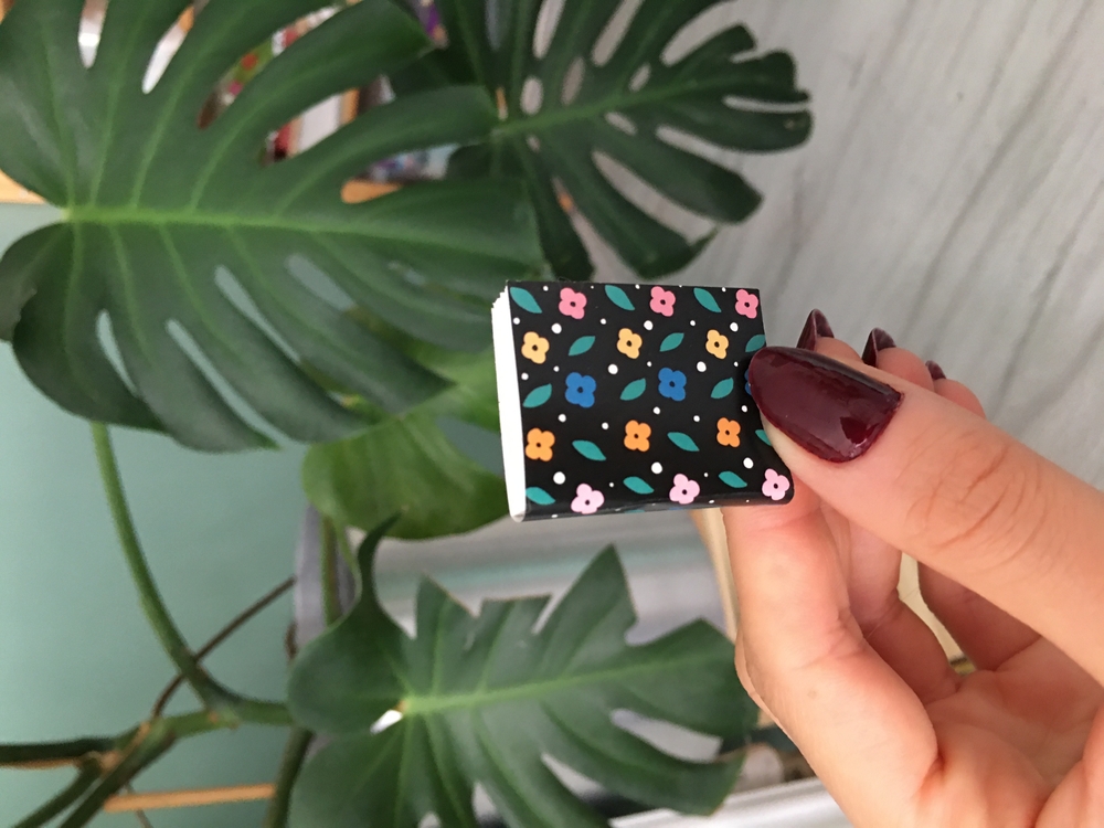 mini çiçekli defter