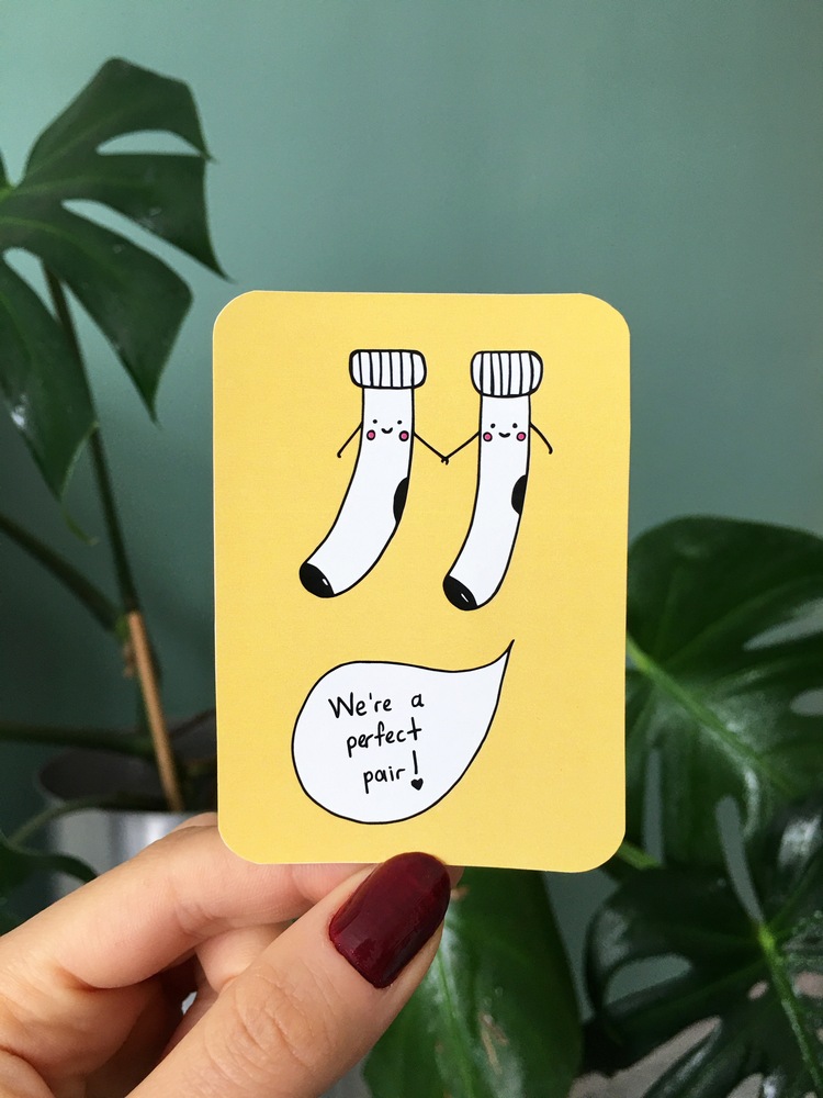 Perfect Pair Art Print Sticker