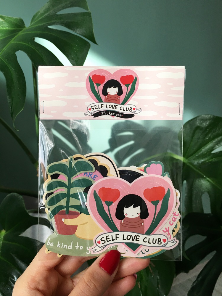 Self Love Club Sticker Seti