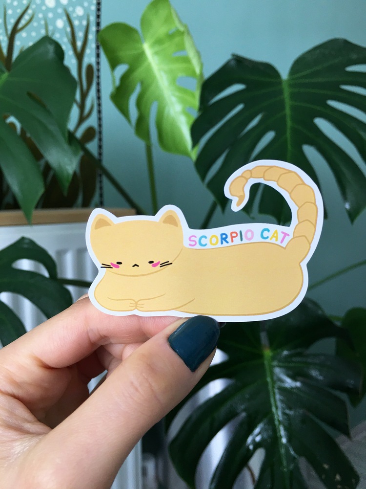  Akrep Burcu Kedi Sticker