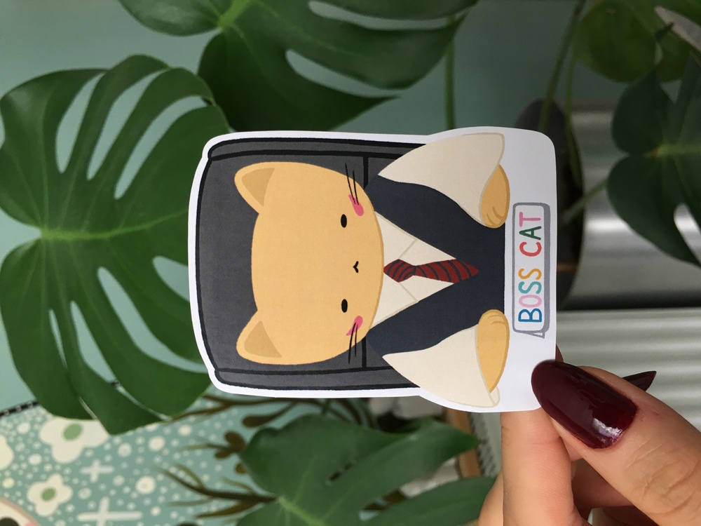 Boss Cat Sticker