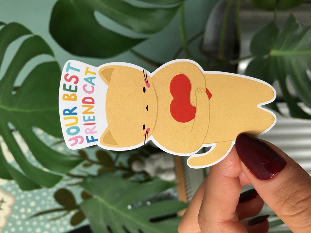 Your Best Friend  Cat Sticker