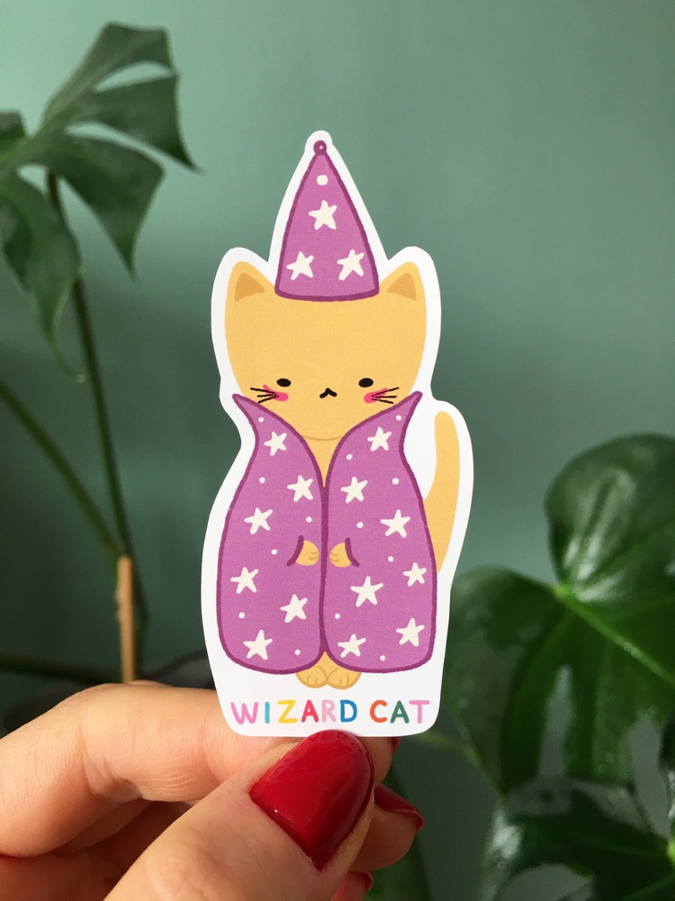 Wizard Cat Sticker