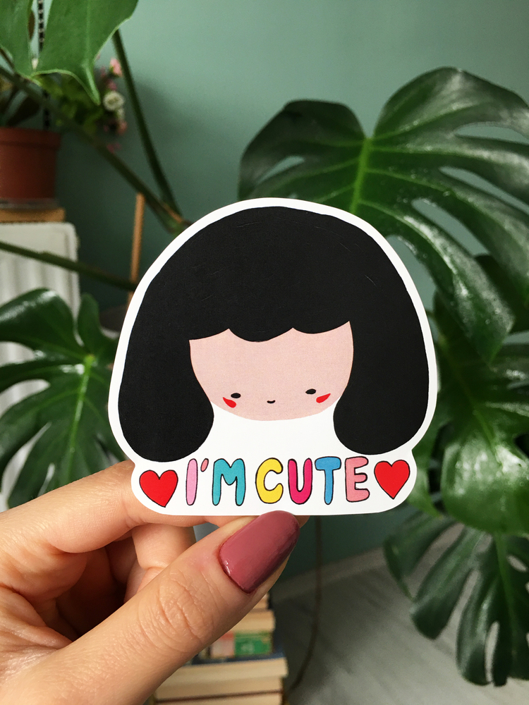 I'm Cute Sticker