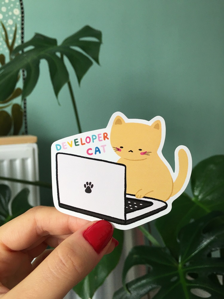 Developer Cat Sticker