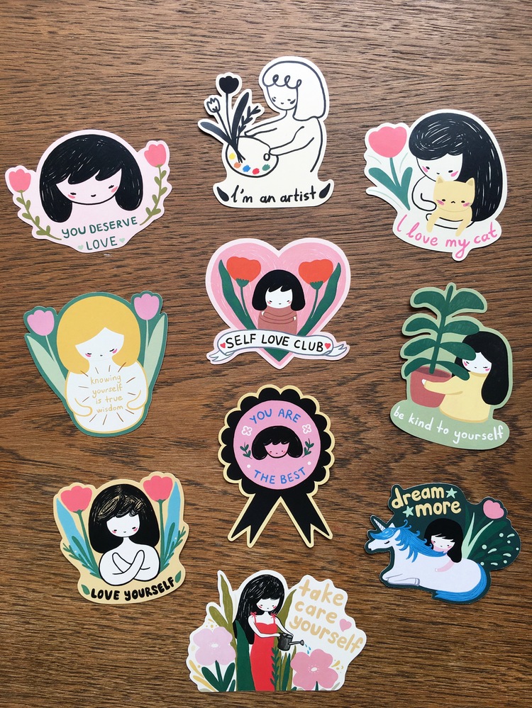 Self Love Club Sticker Seti
