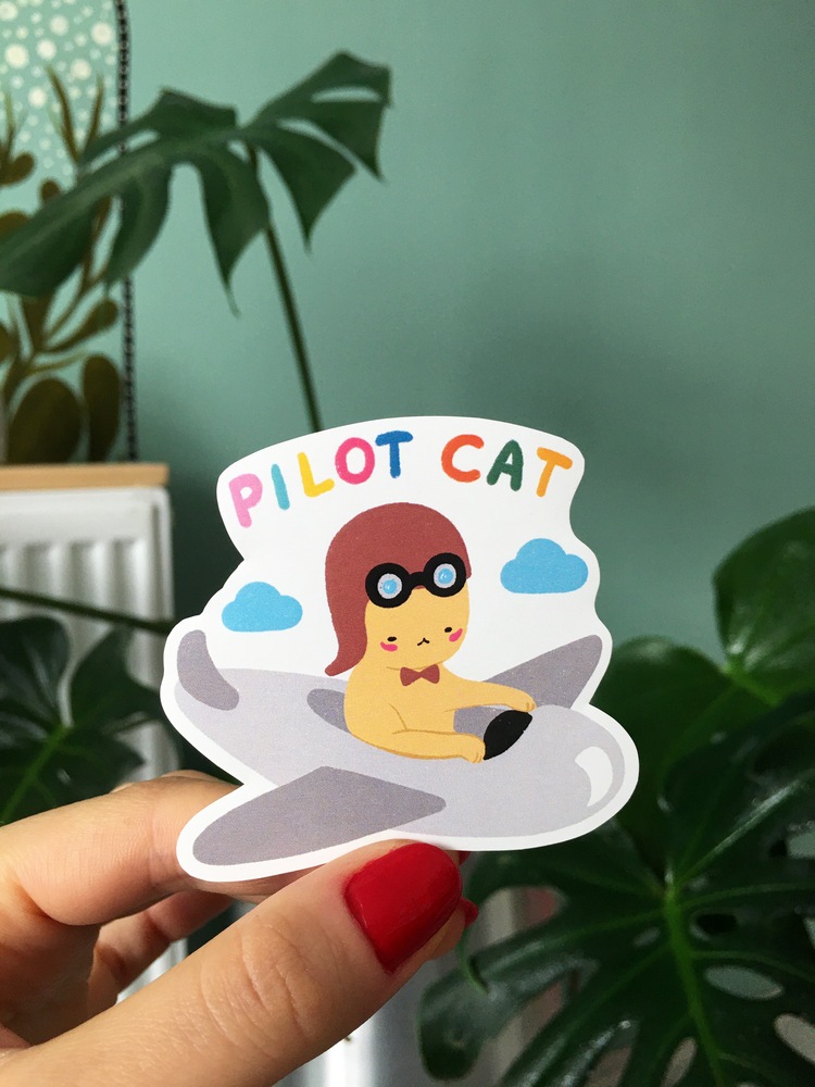 Pliot Cat Sticker