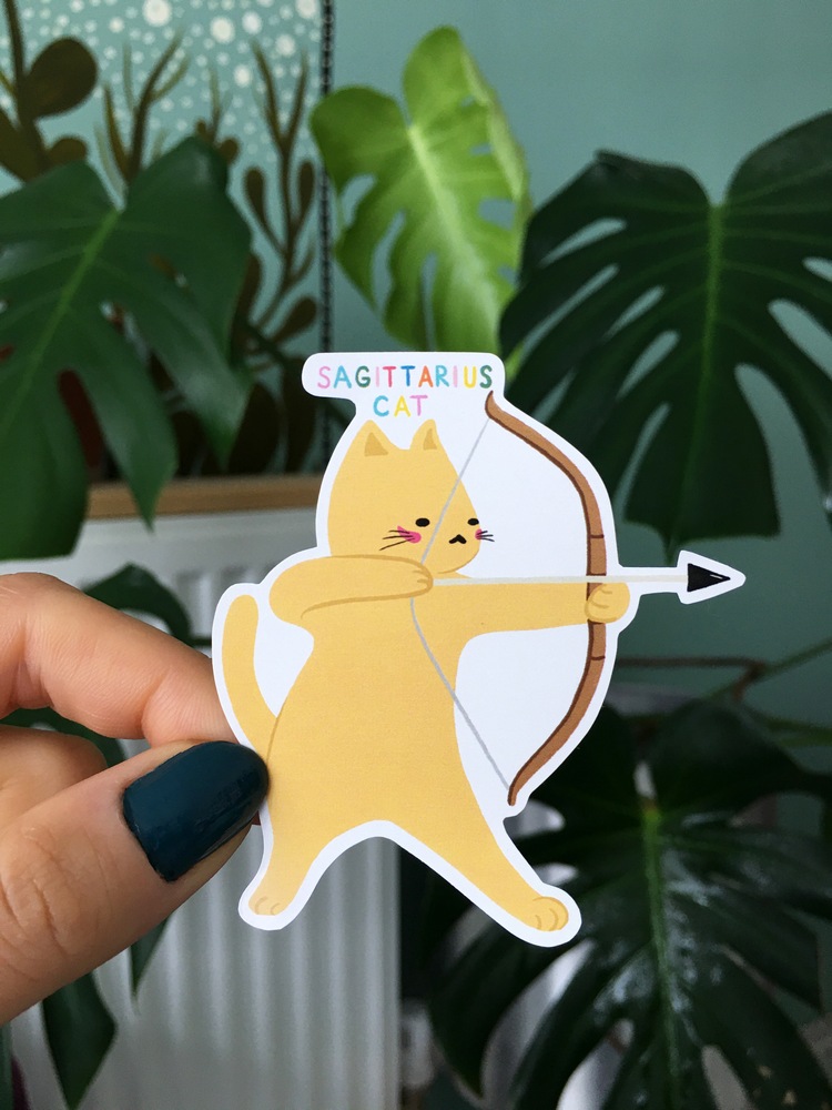Yay Burcu Kedi Sticker