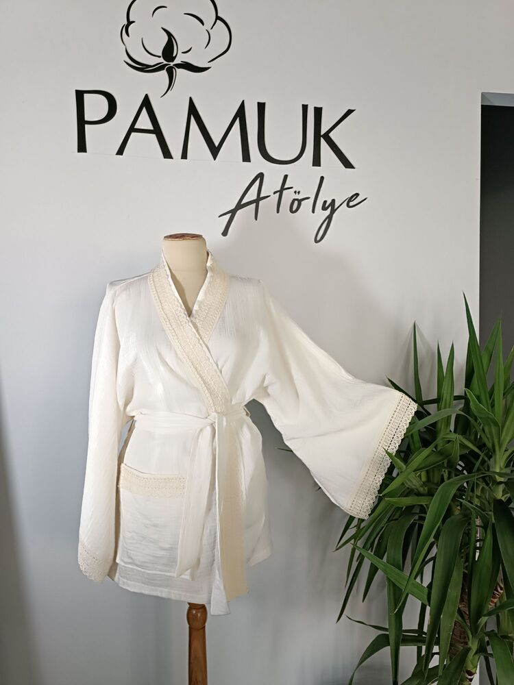 organik pamuk Müslin kimono