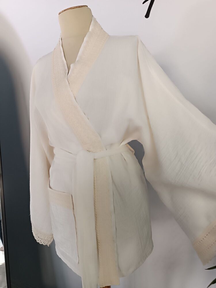 organik pamuk Müslin kimono