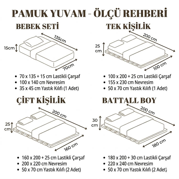 Krem Kareli Tek Kişilik Lastikli Çarşaf Seti