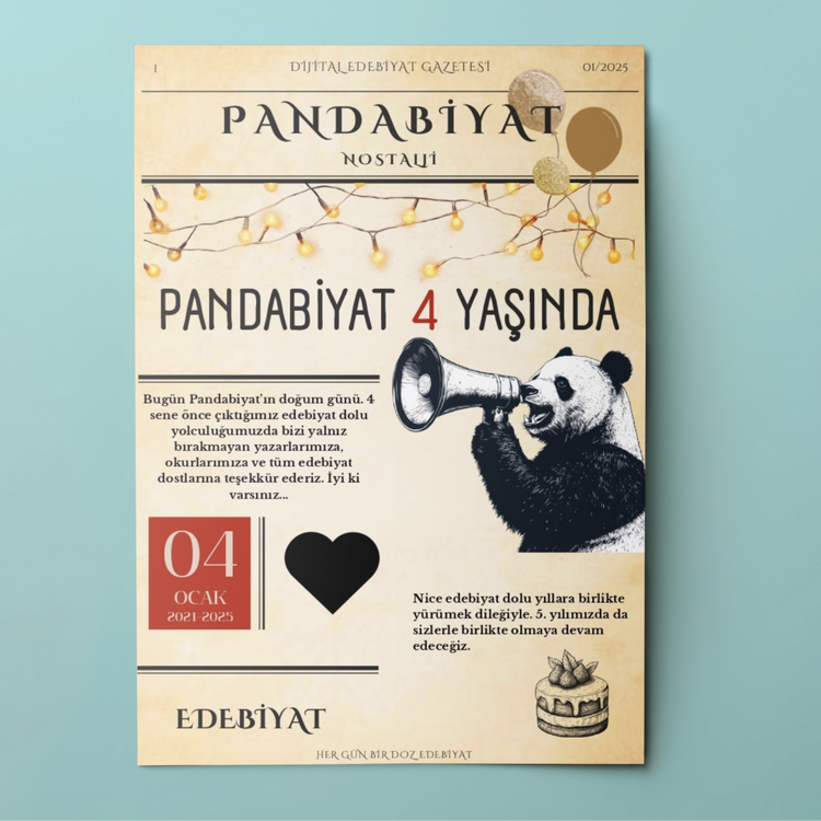 Pandabiyat Nostalji Aylık Dijital Edebiyat Gazetesi – Sayı 01