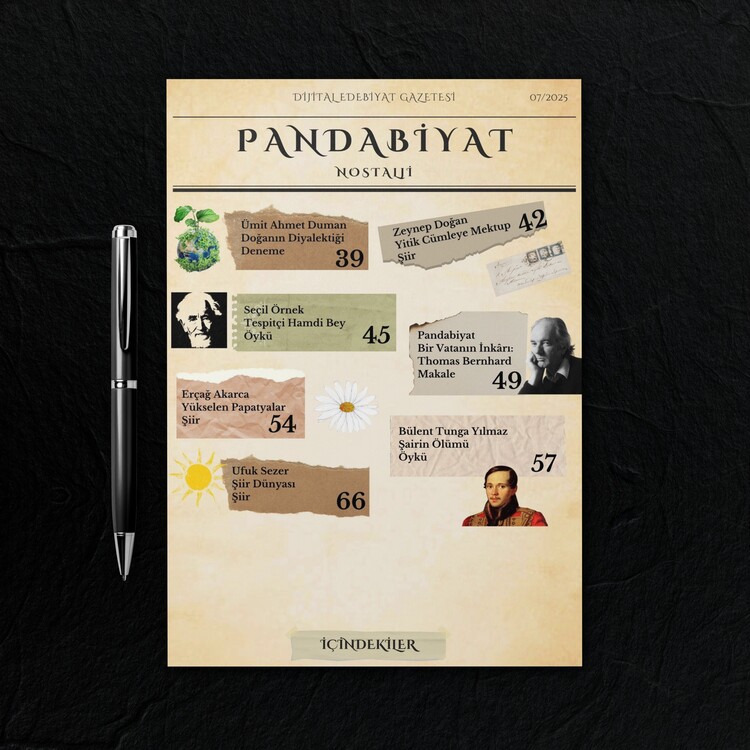 Pandabiyat Nostalji Aylık Dijital Edebiyat Gazetesi – Sayı 07