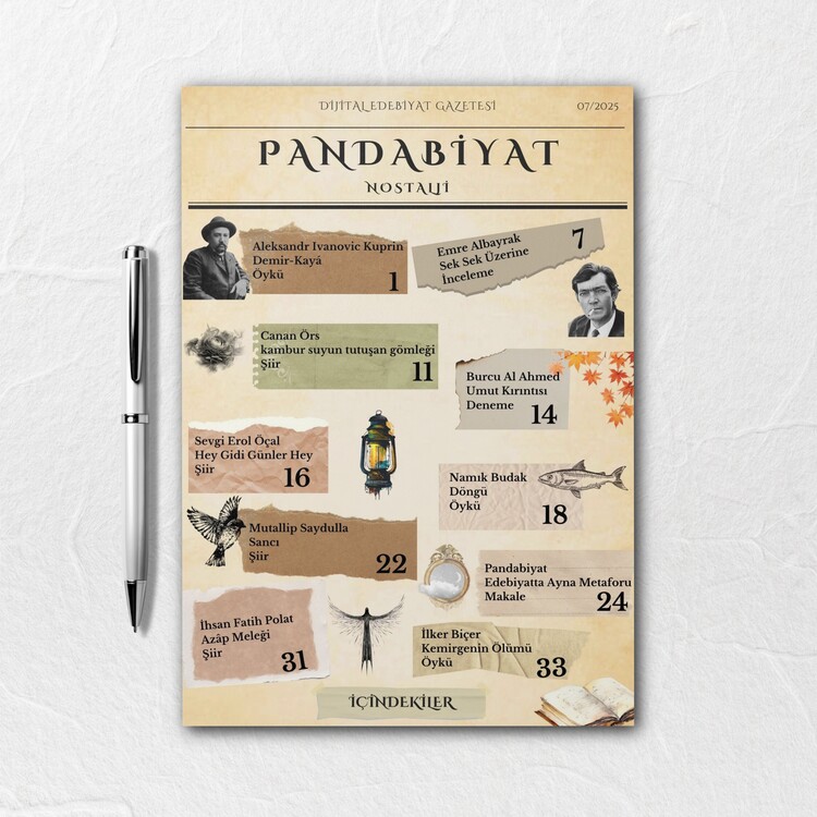 Pandabiyat Nostalji Aylık Dijital Edebiyat Gazetesi – Sayı 07
