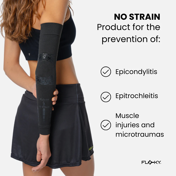 NO STRAIN Biyomekanik Sporcu Kolluğu - SİYAH